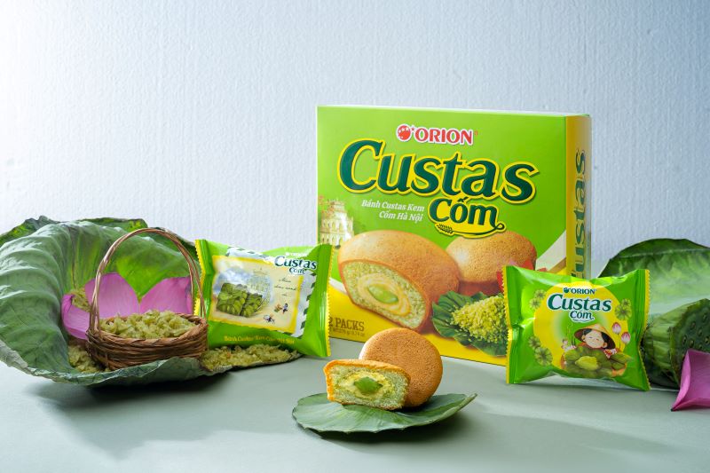 [Siêu thị WinMart] - Bánh vị Kem Cốm Custas hộp 12P 276g