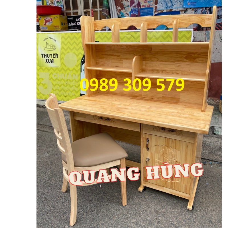 Bàn Học Sinh Gỗ Thông Tự Nhiên Cao Cấp