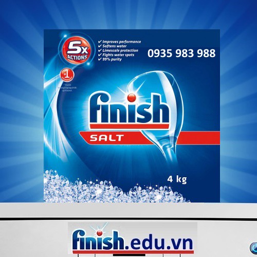 Muối rửa chén Finish 4kg - ( Muối rửa ly Finish 4.0kg )