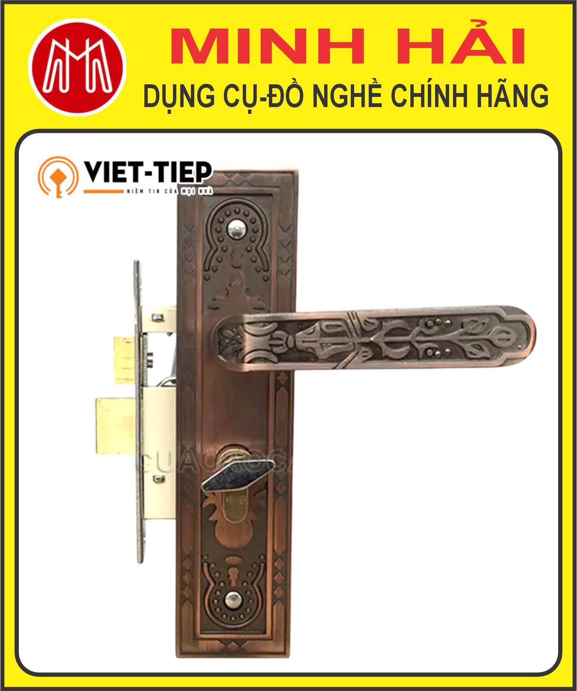 Việt Tiệp - Khóa cửa thông phòng. Model: 04512. Chất liệu: hợp kim