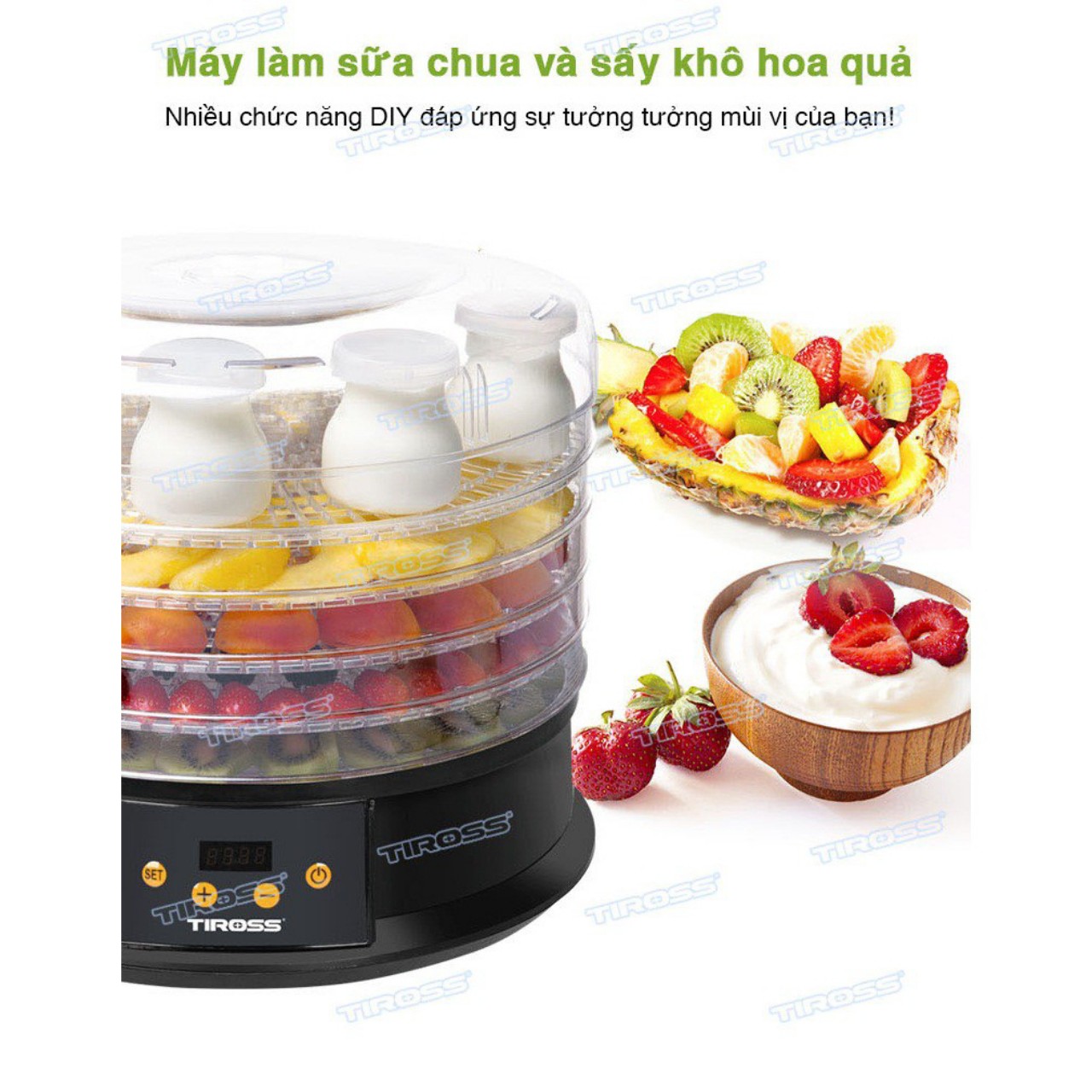 MÁY SẤY HOA QUẢ TIROSS TS9682 CÔNG NGHỆ BA LAN