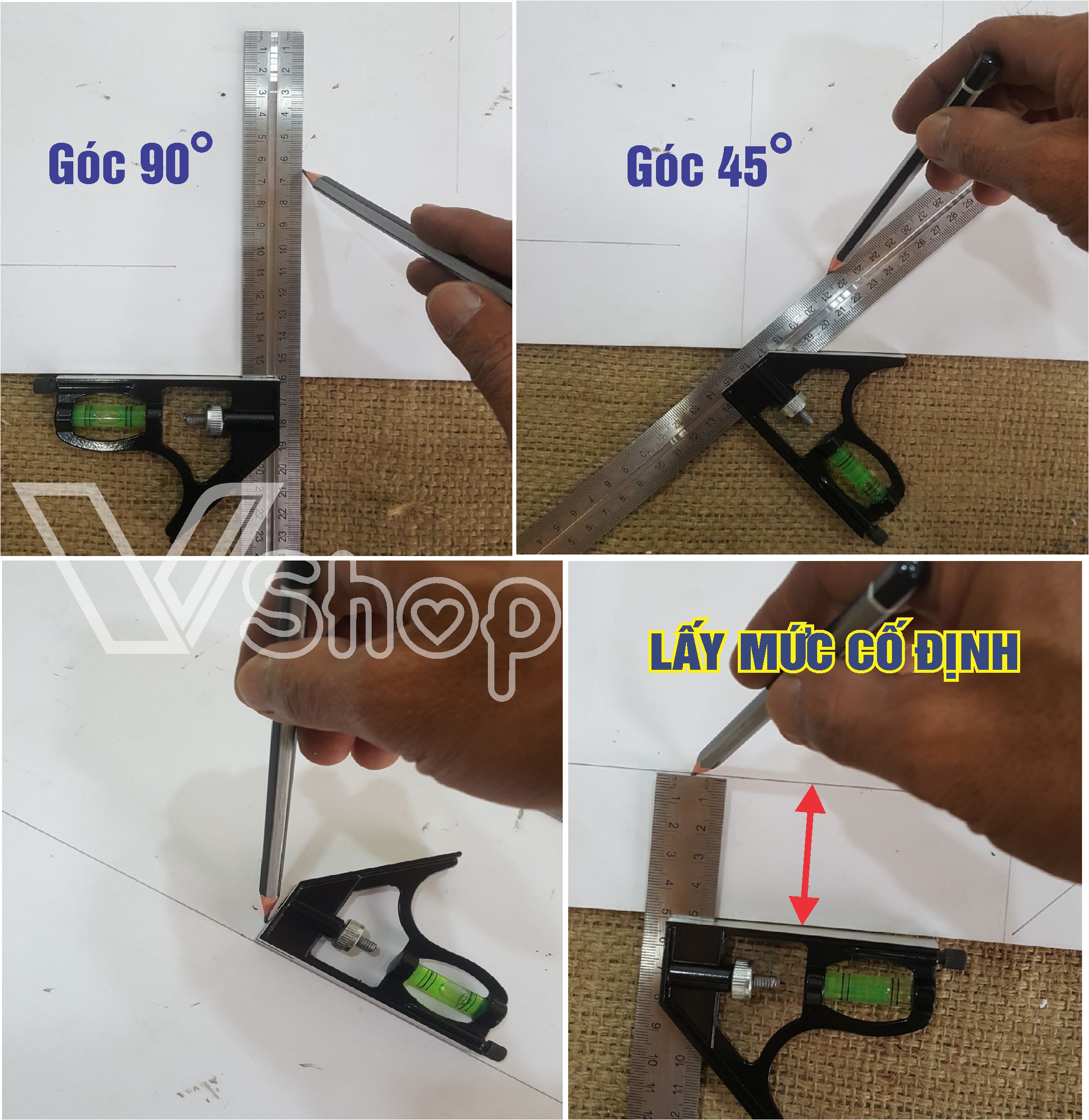 Thước đo góc, kỹ thuật, đa năng, chuyên dụng