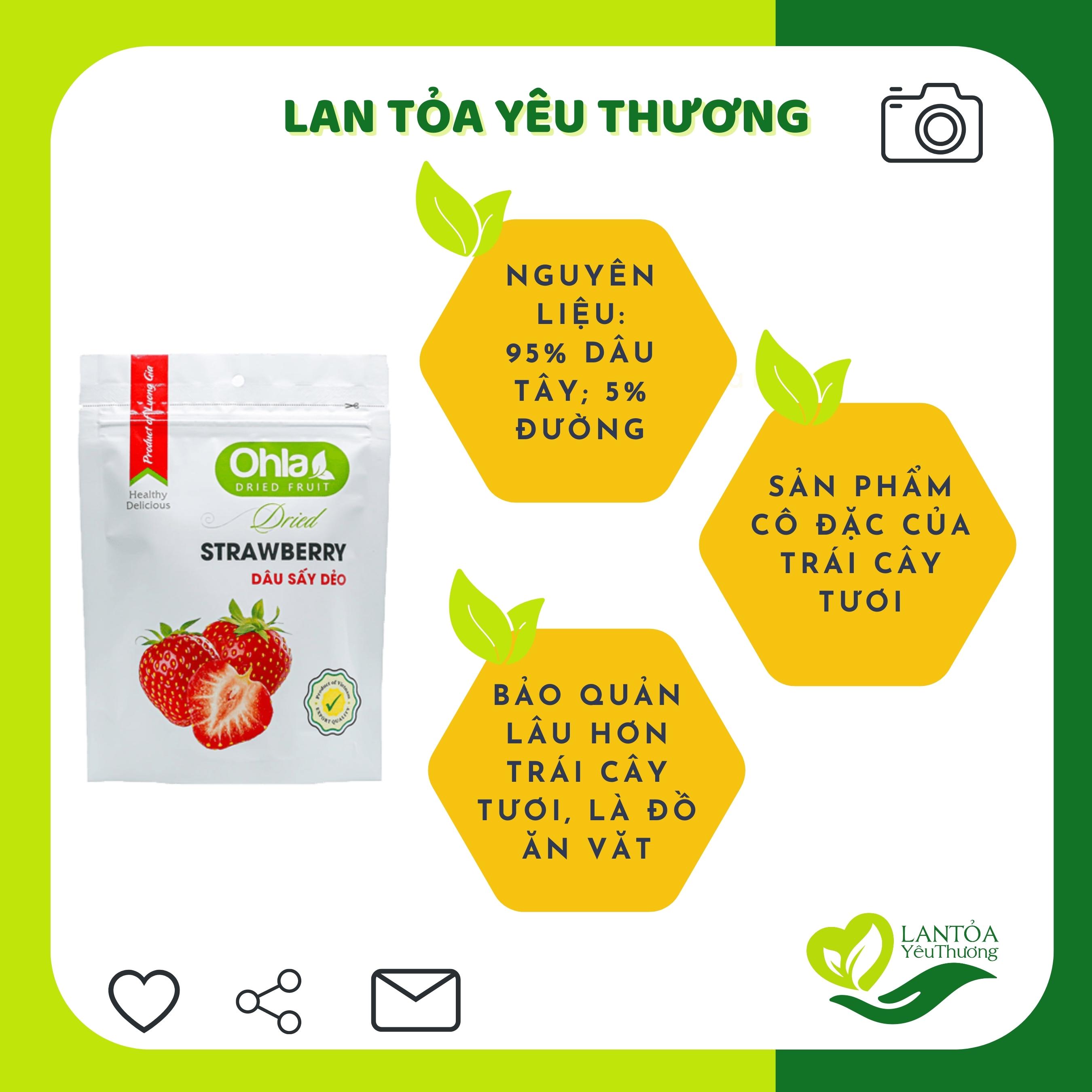 Dây sấy dẻo Ohla 100g