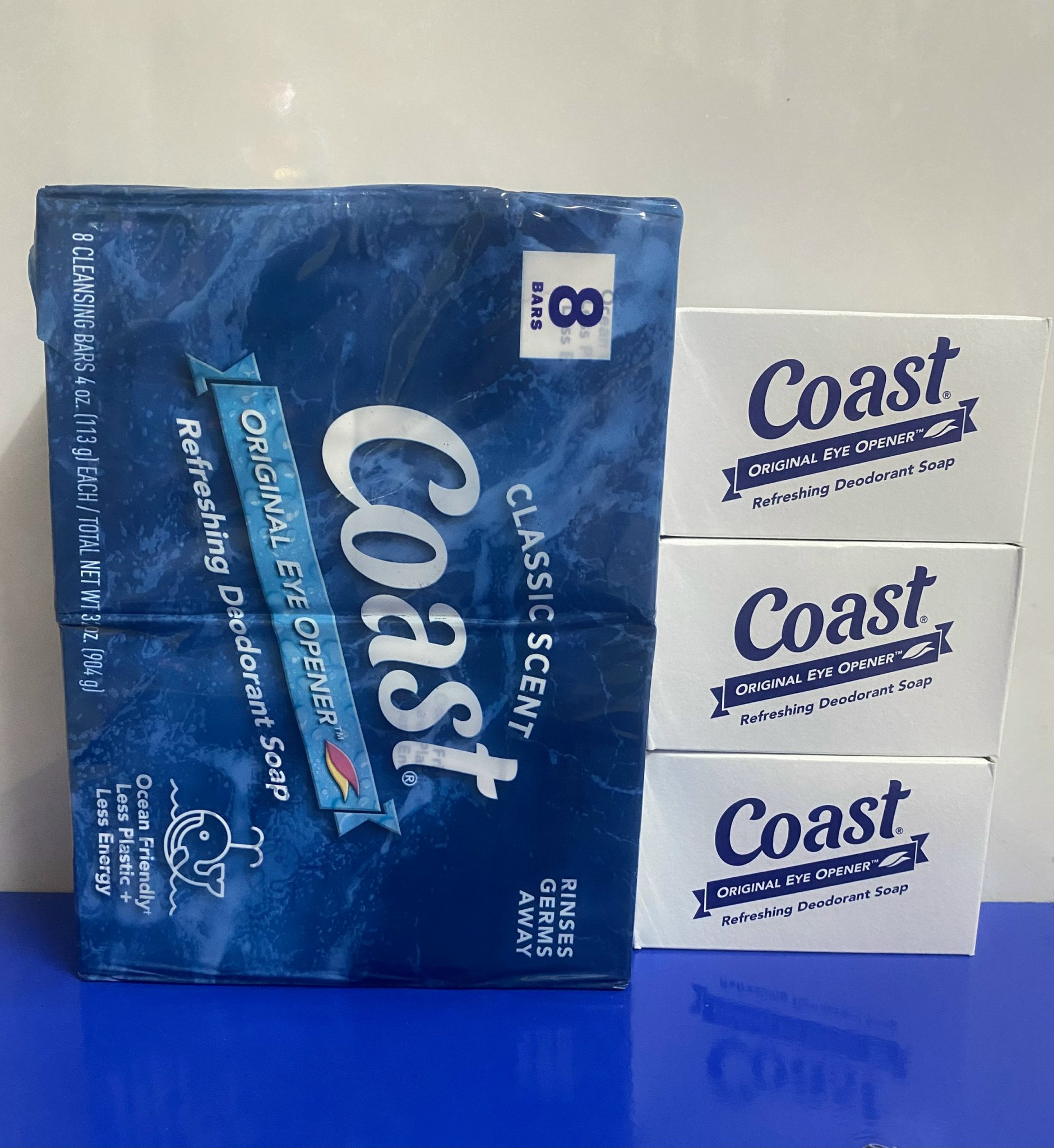 (Hàng MỸ) Xà bông cục Coast xanh / trắng 113g (bán lẻ 1 cục)