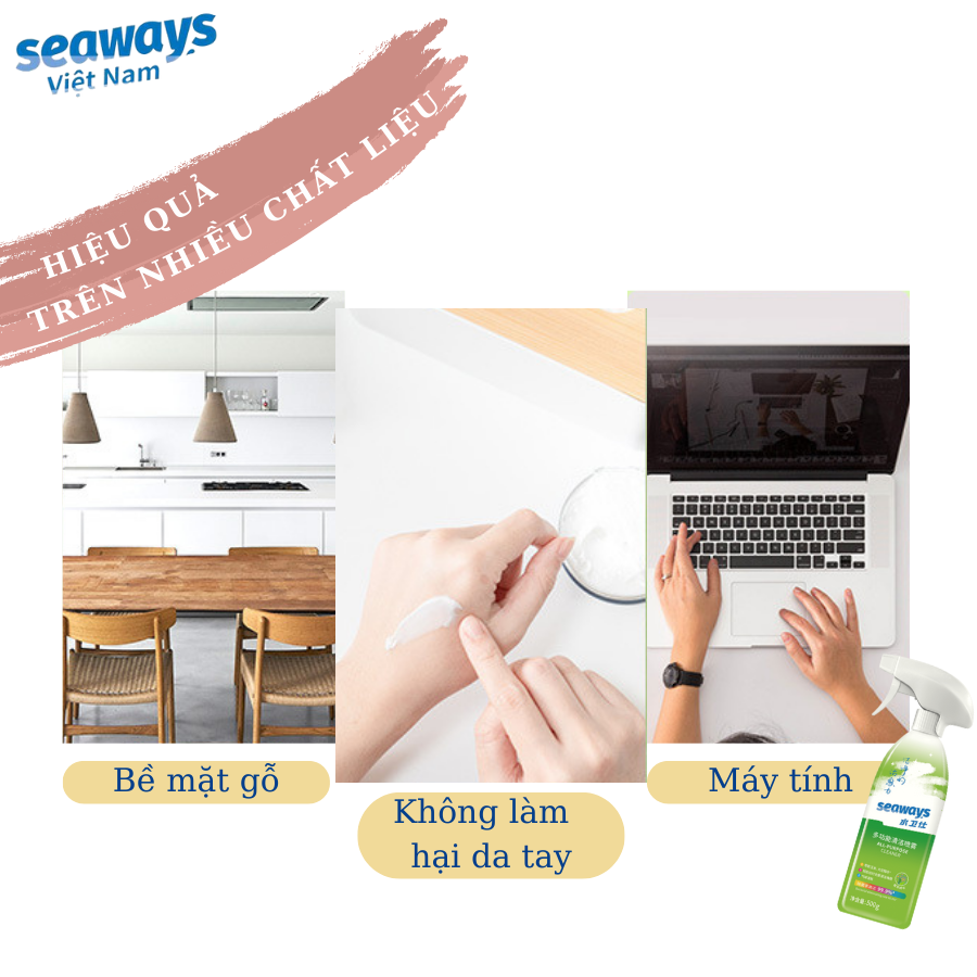 Chai xịt làm sạch đa năng Seaways (Chai 500ml)