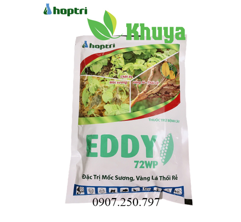 Thuốc trừ bệnh Eddy 72WP 500gr chuyên Mốc sương - Vàng lá - Thối rễ