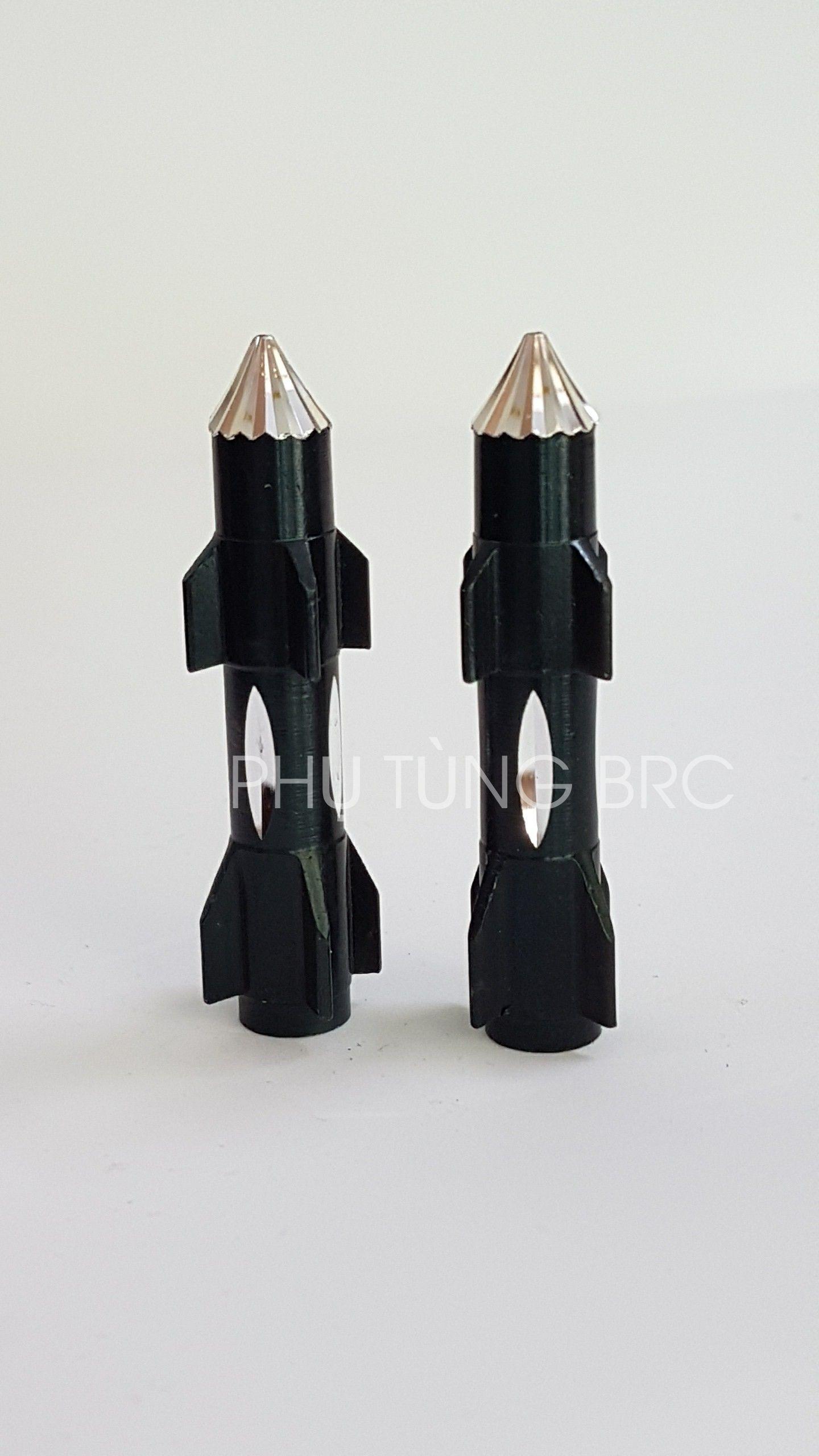 Đầu chụp đủa thắng xe máy kiểu hỏa tiễn ( 2 chiếc ).