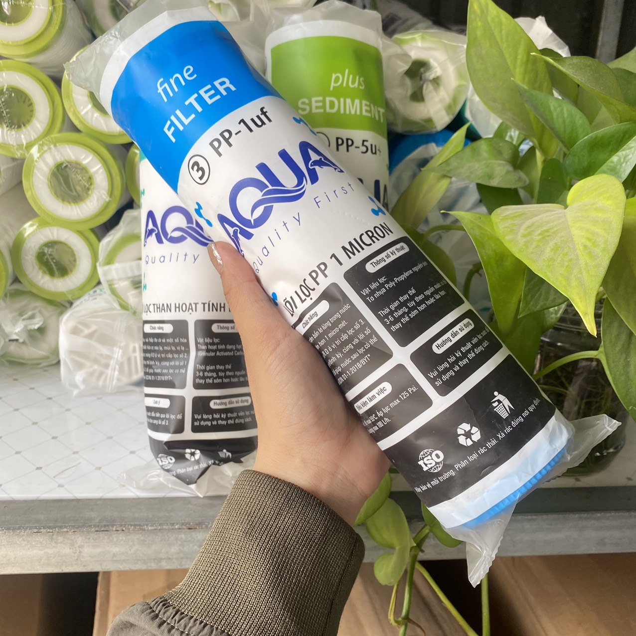 Bộ 3 lõi lọc thô Aqua 123