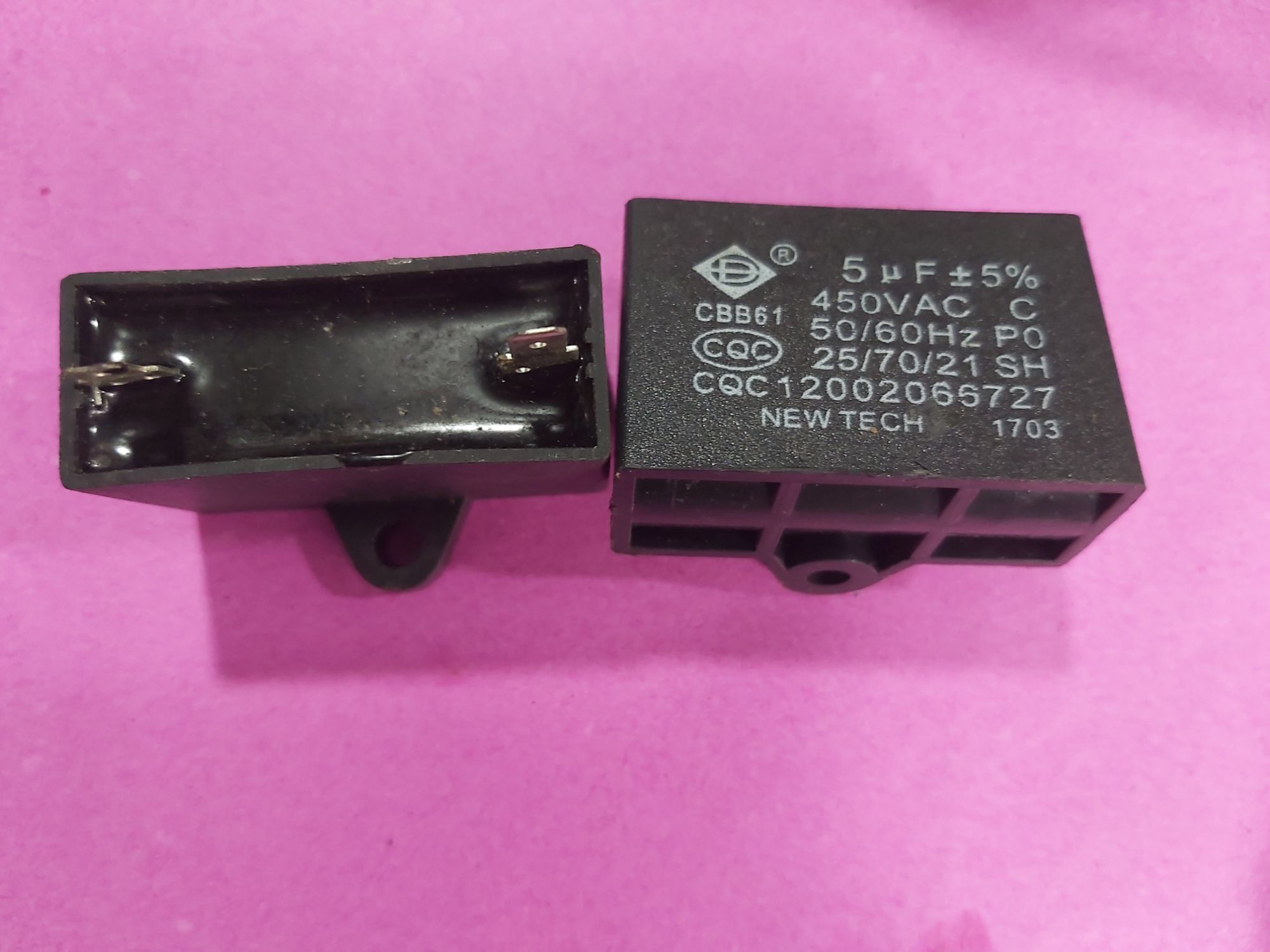 tụ quạt đứng 5uf 450v giá 2 con