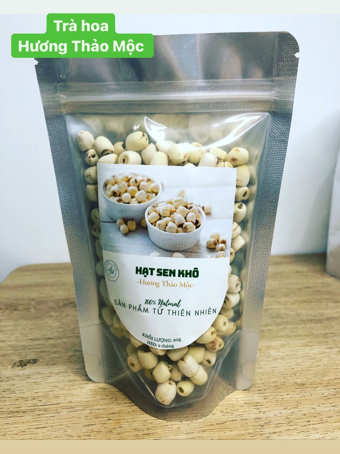 Hạt Sen khô Đồng Tháp 1kg - Trà Hoa Natural