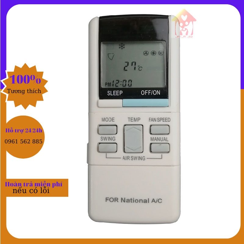 Điều khiển điều hòa National-Remote máy lạnh National