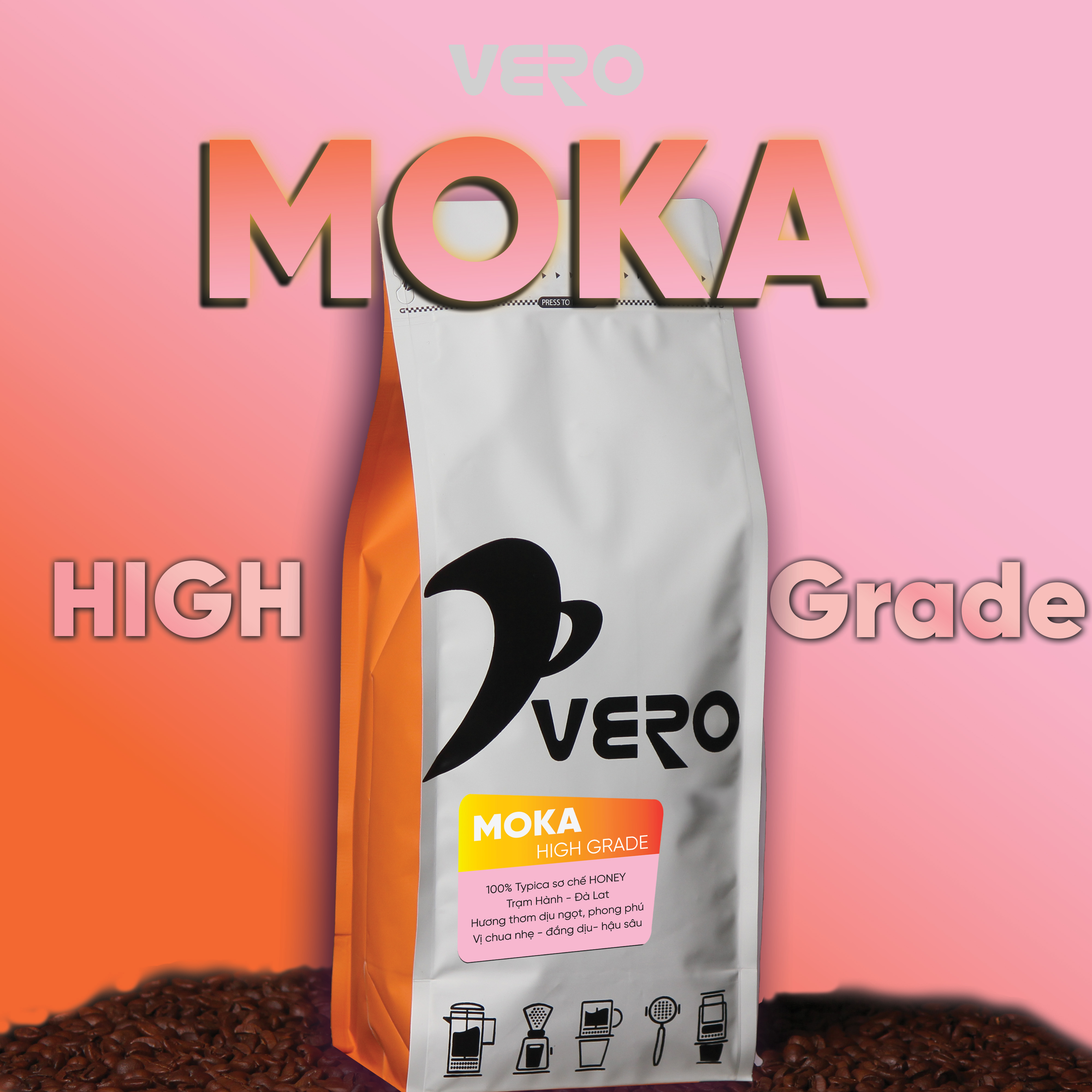 Cà phê Vero Moka High Grade