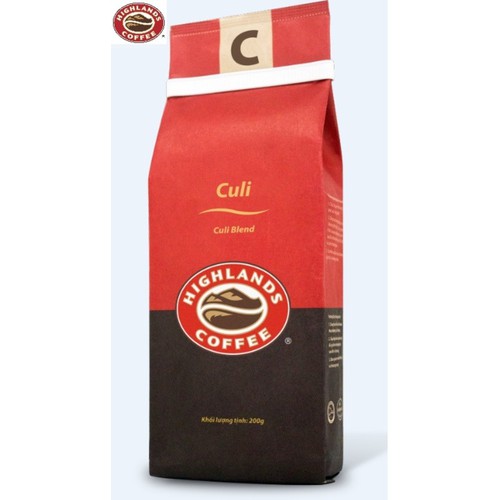 [HCM] [Combo 4 gói] Cà phê Rang xay Culi Highlands Coffee 200g