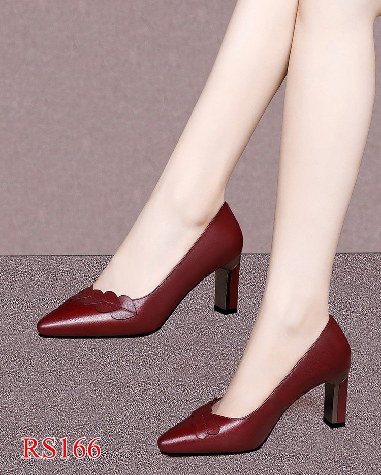 Giày da cao gót  7cm RS166