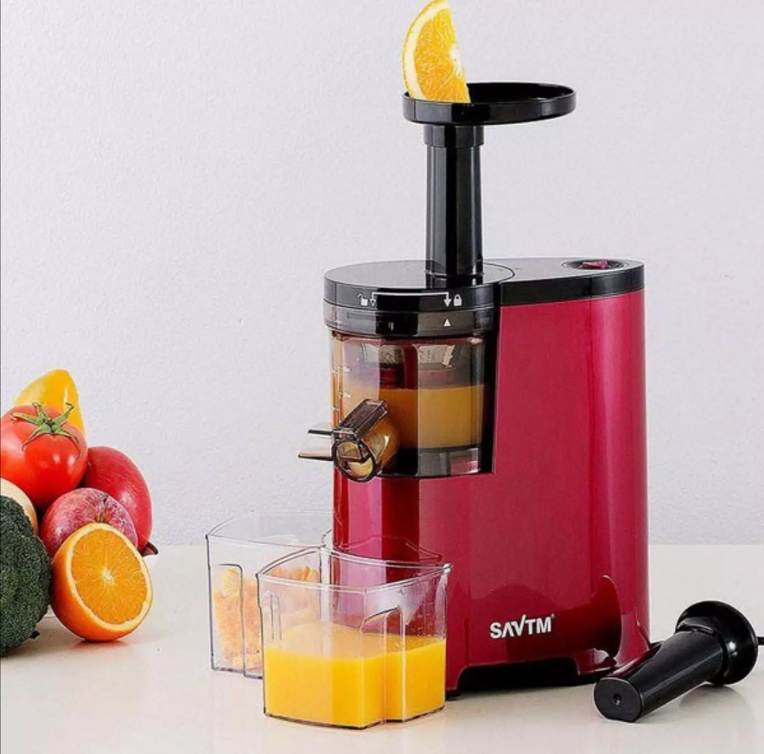 Máy ép trái cây tốc đó chậm cao cấp SATVM  JE-07 (Màu đỏ)