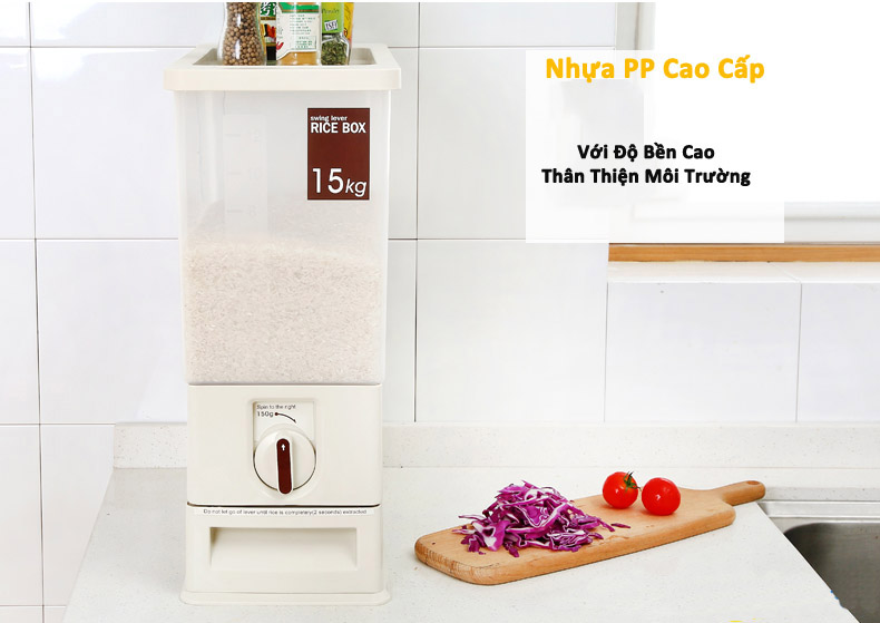 Thùng đựng gạo thông minh 15kg
