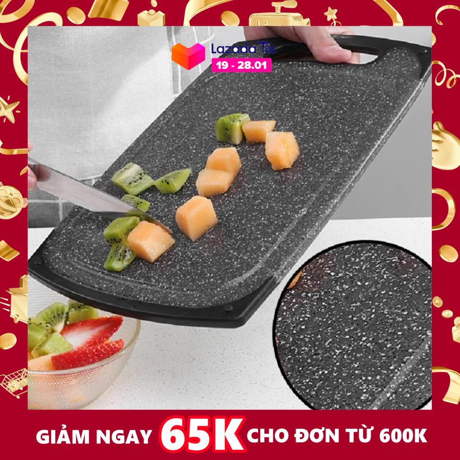 Thớt nhựa giả đá loại lớn cao cấp 36x28cm