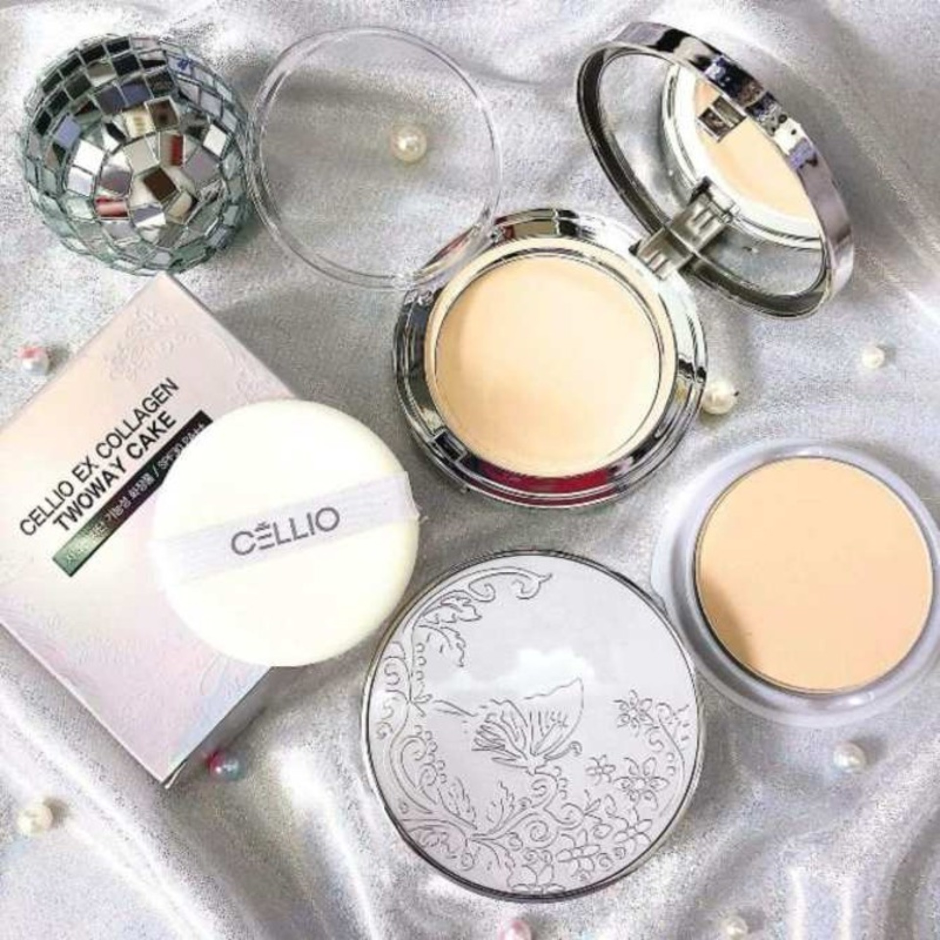 Phấn phủ Cellio Ex Collagen Twoway Cake SPF30 (Kèm thêm 1 lõi)