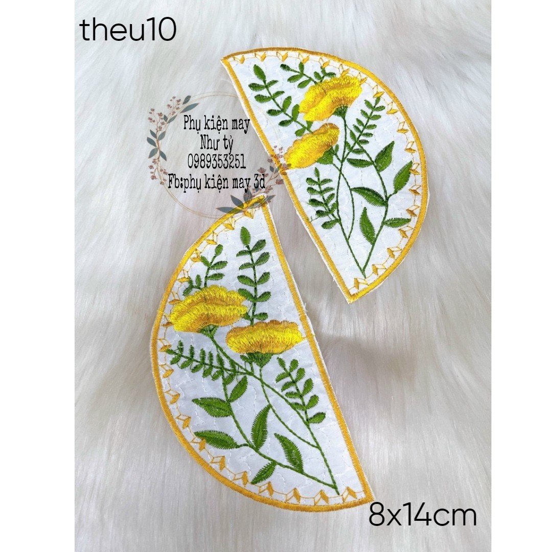 tấm tròn thêu cách tân trang trí