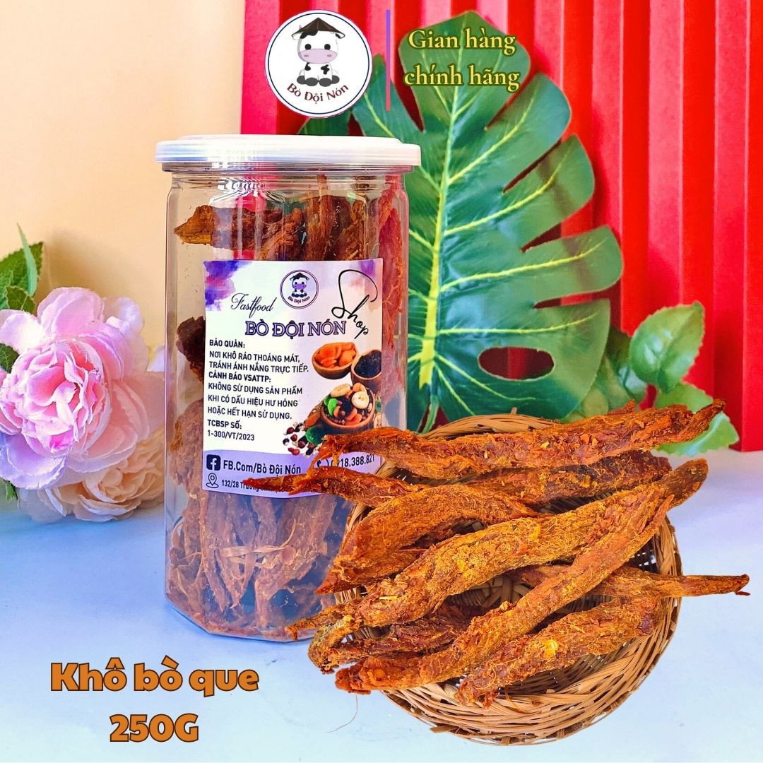 250g Khô Bò Que Bò Đội Nón