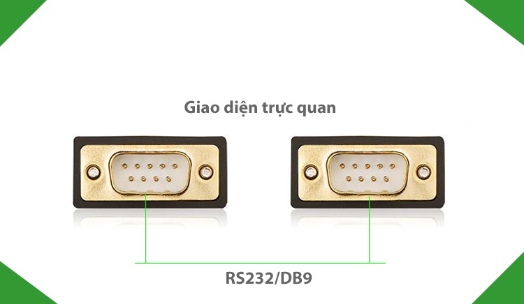 Cáp COM to COM (RS232) hai đầu dương dài 1.5M Ugreen 20153