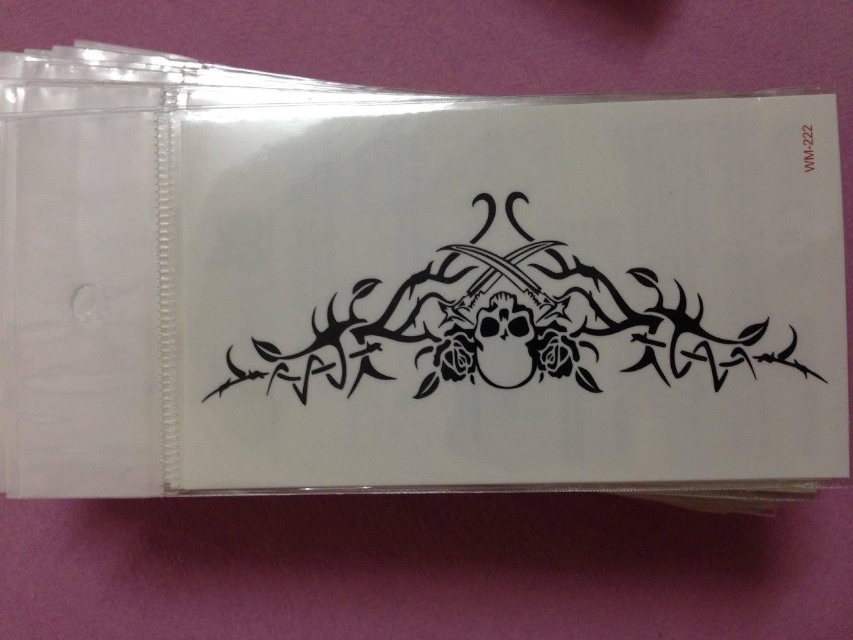 [HCM]Combo 6 tấm hình xăm dán hoa văn size 10x6cm