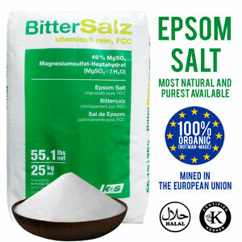 ATP Farm - CHÍNH HÃNG : 1KG Muối EPSOM (Epsom salt) Magie Sunfat MgSO4.7H2O Nhập khẩu Israel giá rẻ