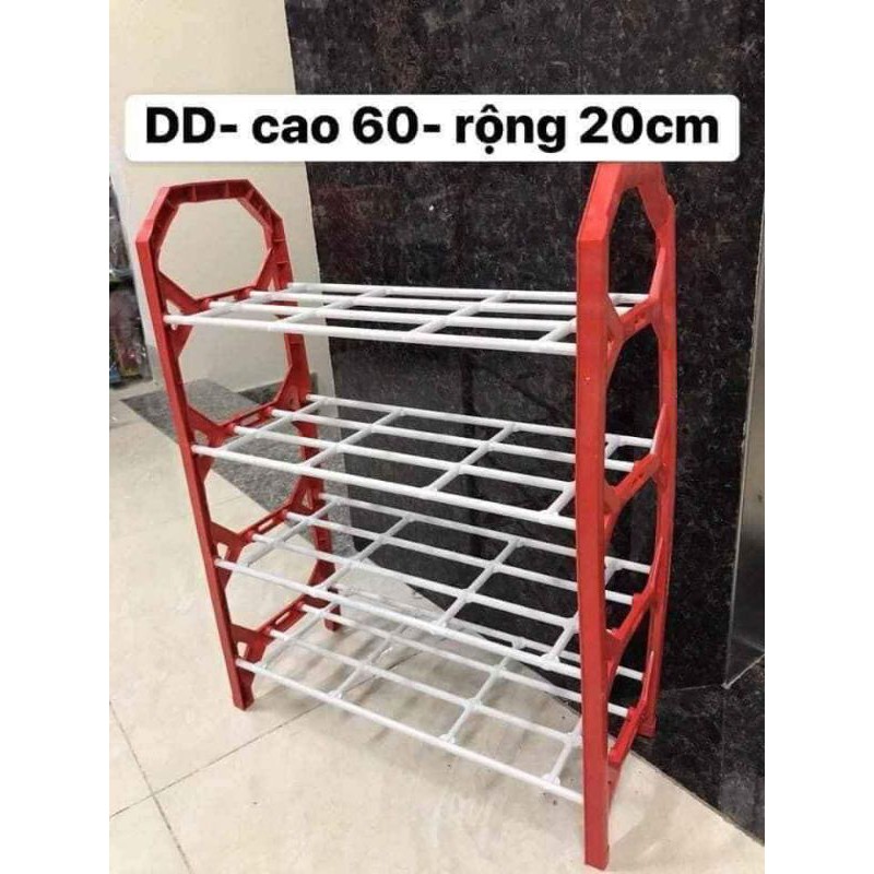 Kệ để giày nhựa siêu tiện lợi, kệ nhựa để giày 5 tầng