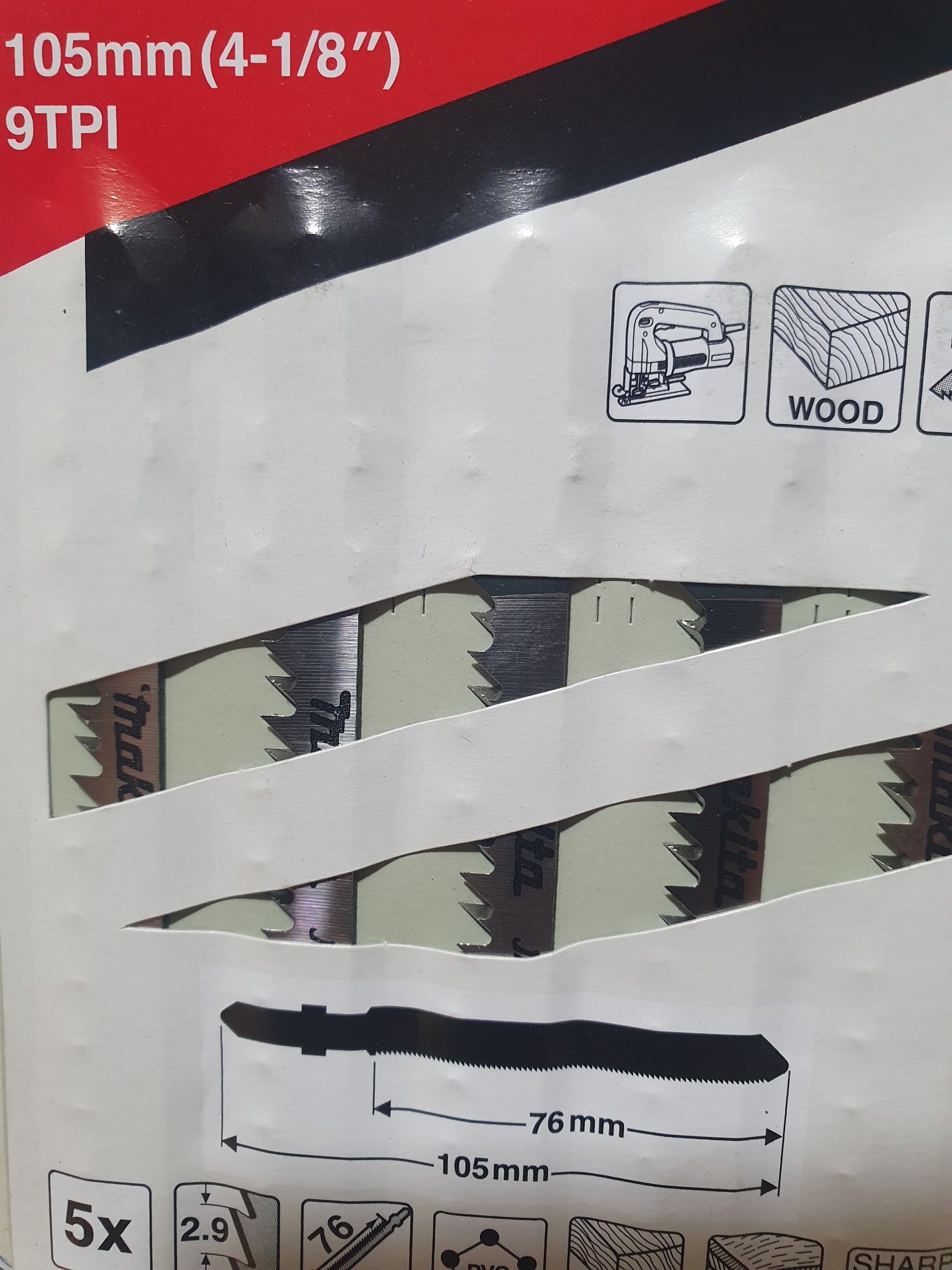 Lưỡi cưa lọng B-10,gỗ Makita A-85628 (1 lưỡi)
