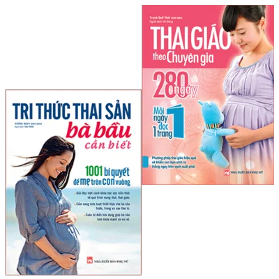 Sách: Combo Tri Thức Thai Sản Bà Bầu Cần Biết + Thai Giáo Theo Chuyên Gia (TB)