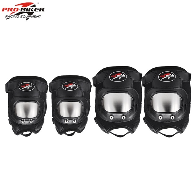 [HCM]BỘ GIÁP PROBIKER INOX NGẮN TRỌN BỘ 4 MÓN
