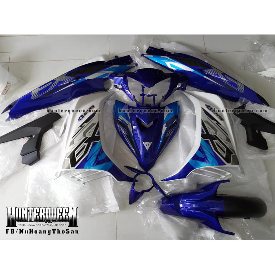 Tem Rời Exciter 2011  Tem Gp 2012 Xanh Trắng  Tùy Chỉnh Theo Yêu Cầu   Tem Chế Exciter 135 Chất Lượng Cao  Lazadavn