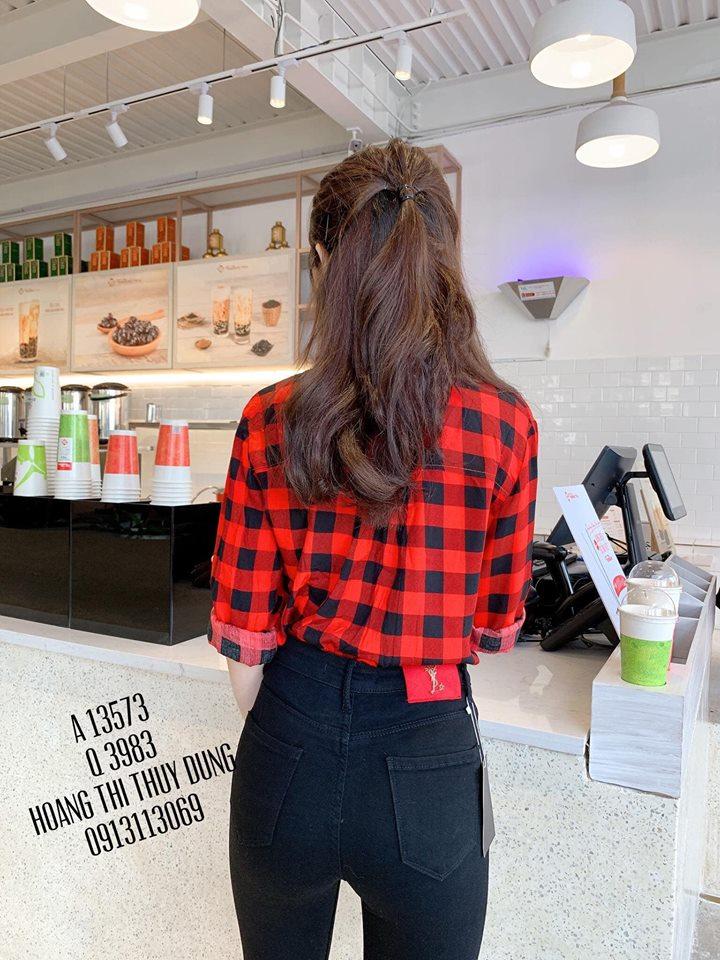 Áo sơ mi ka rô 2 túi cực cá tính TTV0007