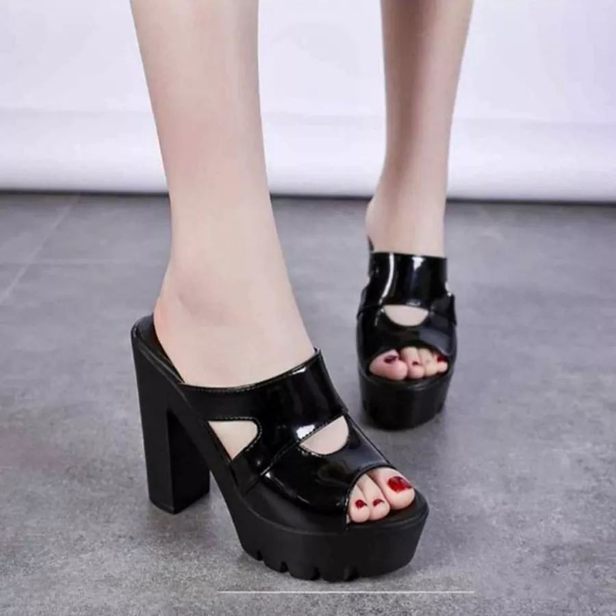 [HCM]Dép cao gót khoét eo sành điệu