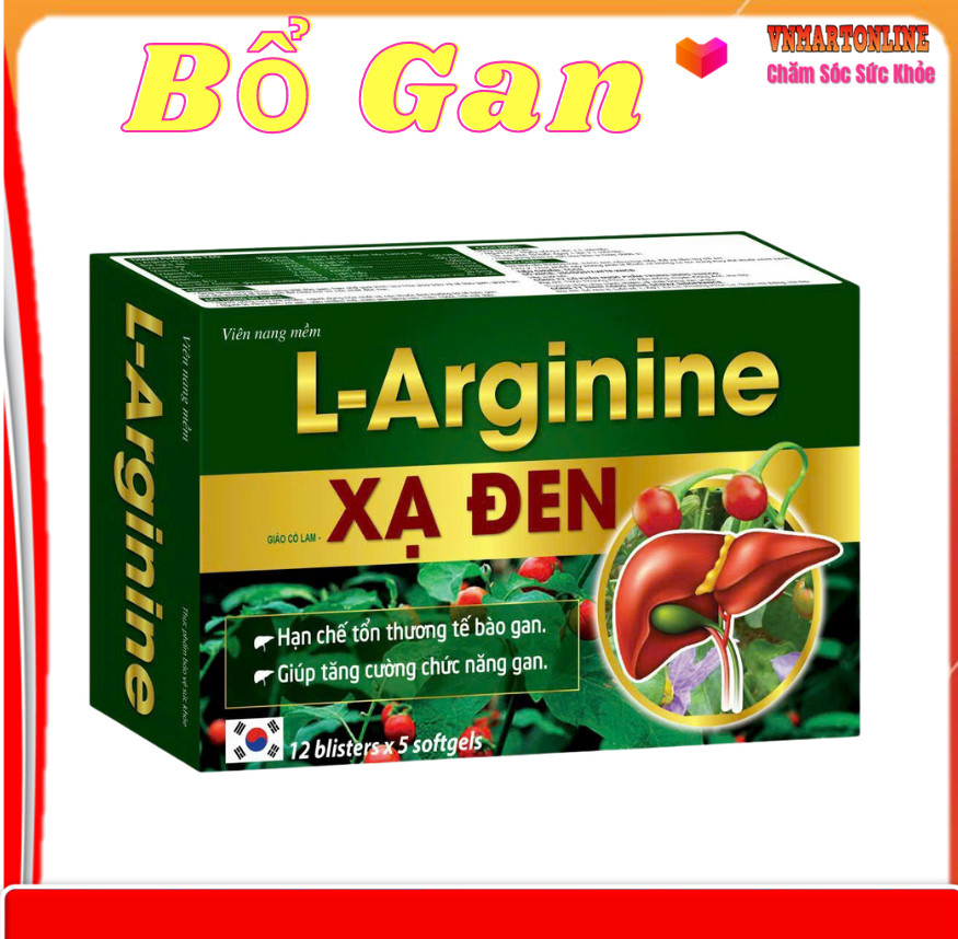 Viên uống giải độc gan l - arginin xạ đen bảo vệ gan, giúp thanh nhiệt, giải độc, mát gan, hạ men gan, bảo vệ - vnmart online