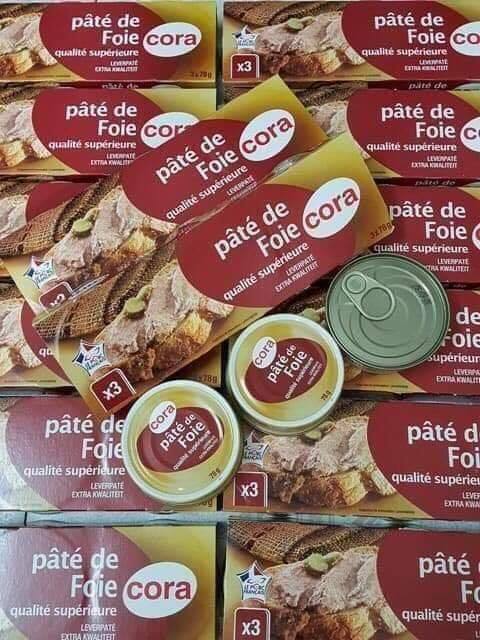 [ NGON TUYỆT VỜI ] Combo 03 Hộp (mỗi hộp 78gr) Pate Gan Heo Cora Pháp. (Date mới 24 tháng)-[ 12.12 Hot Deals ]