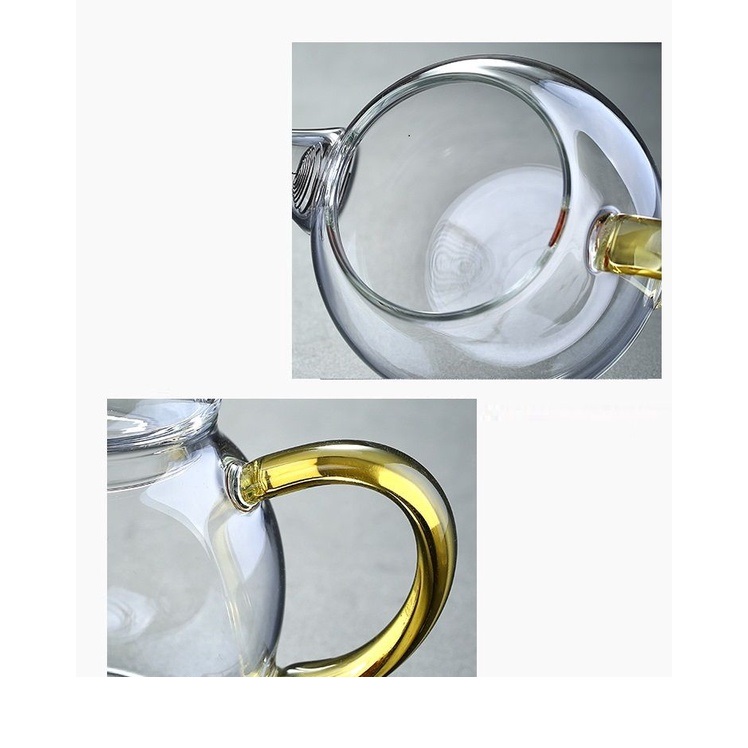 Bình thủy tinh pha trà có lưới lọc dung tích 250 ml