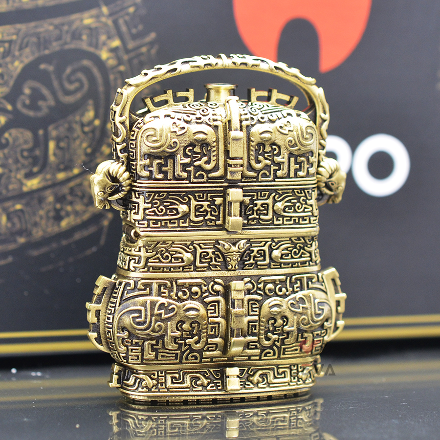 _ zippo báu vật quốc gia trung quốc cổ đại zn336 - kèm hộp đựng sang trọng - thích hợp làm quà tặng