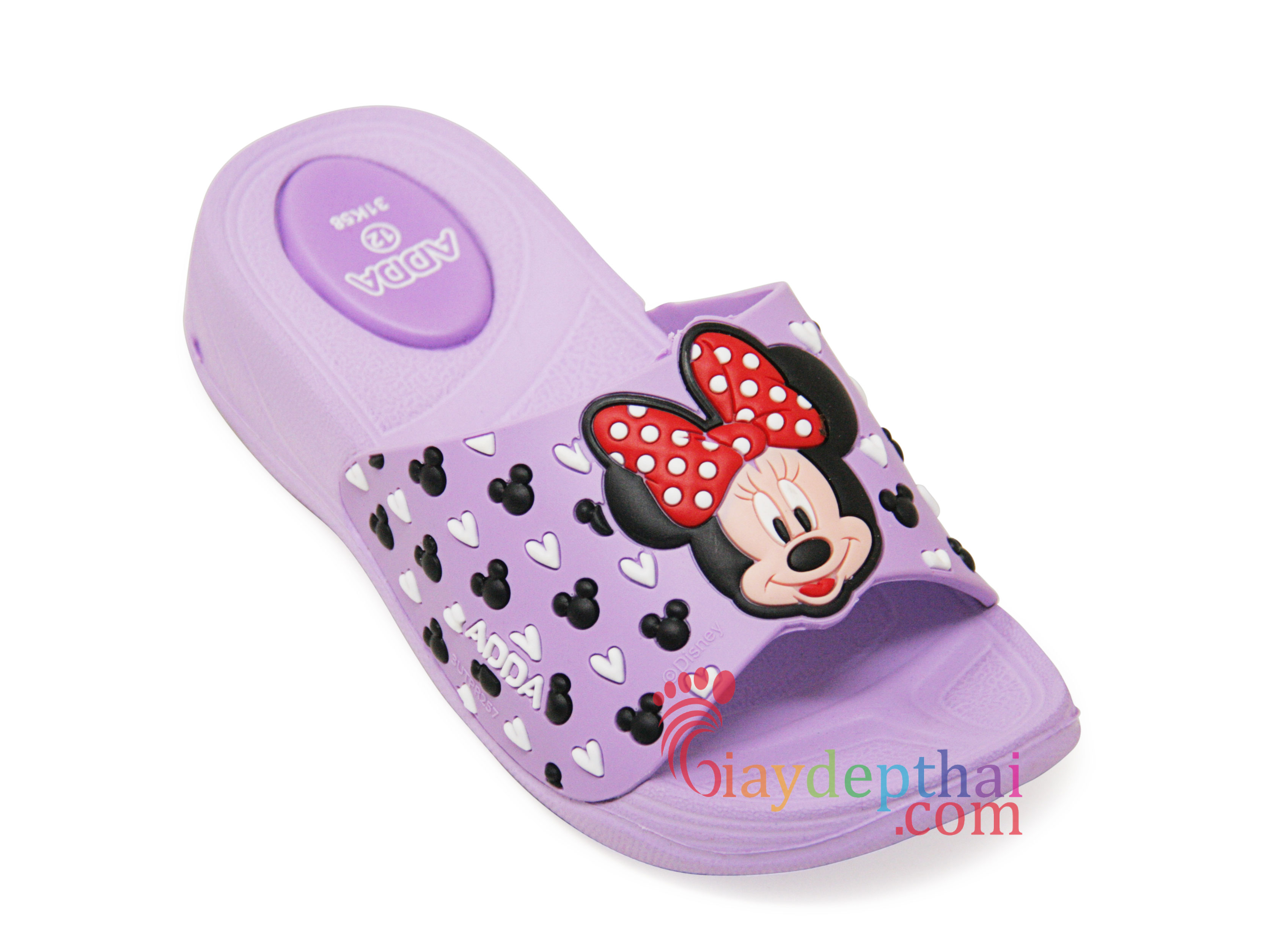 Dép cho bé gái quai ngang Mickey Thái Lan Adda 31K58