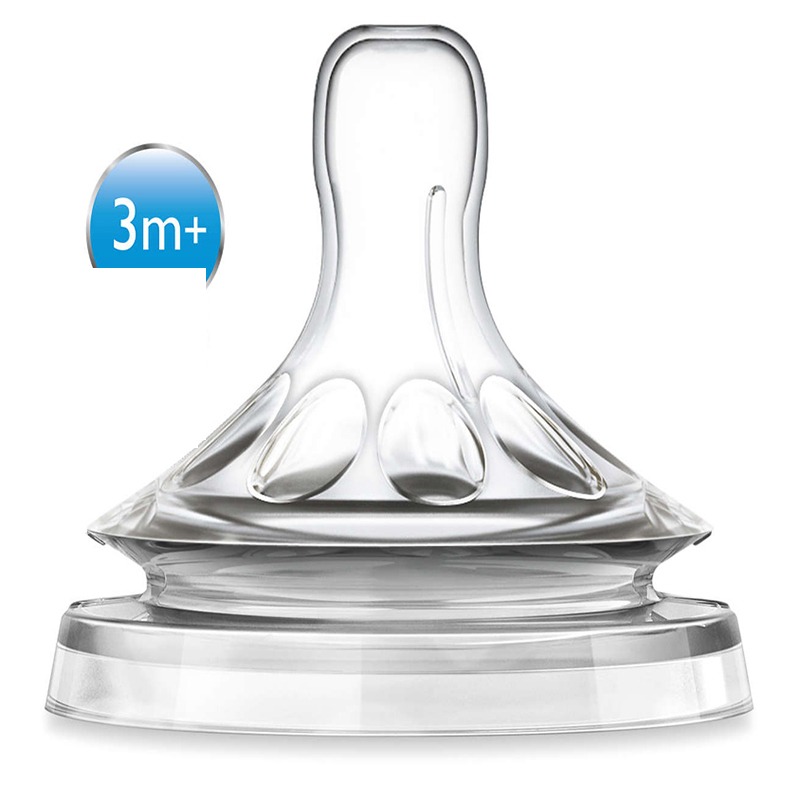 Núm ty Avent Cổ Rộng 2 Lỗ Vỉ Đôi 653.23