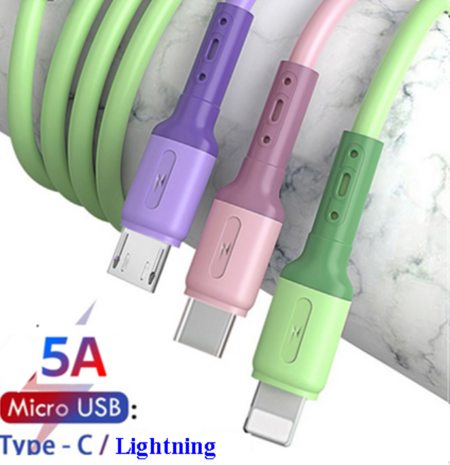 Dây cáp sạc nhanh cổng Micro USB / Lightning / Type C