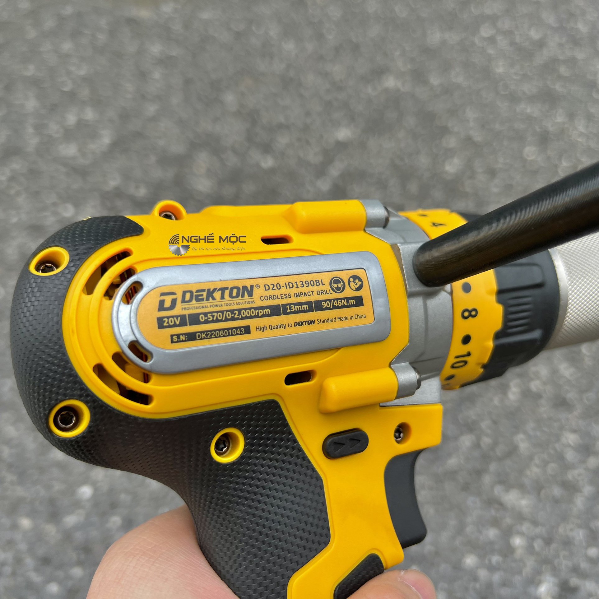 Máy Khoan dùng pin D20 -ID1390BL Dekton (dùng được chân pin Dewalt)