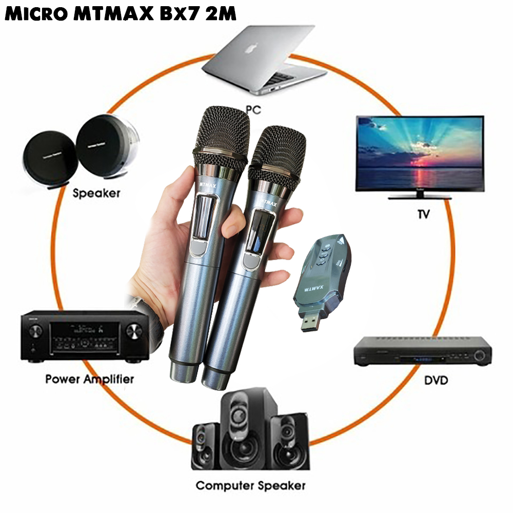 Micro karaoke dành cho ô tô MTMax BX7 / BX7-2M