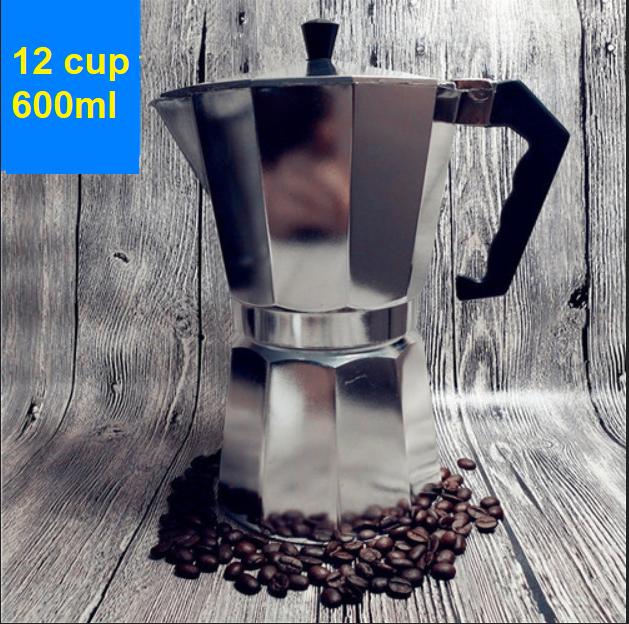 [HCM]Ấm pha cà phê 600ml ấm pha cà phê moka pot express 12 tách