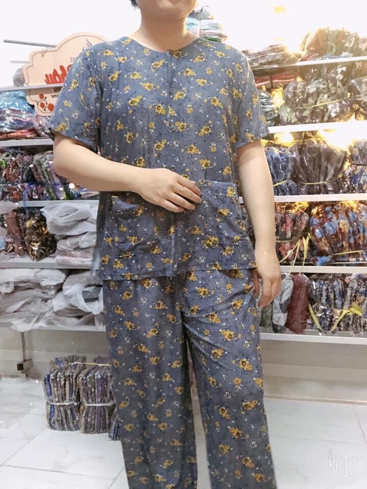 [HCM]Bộ bà già tay ngắn 2 túi