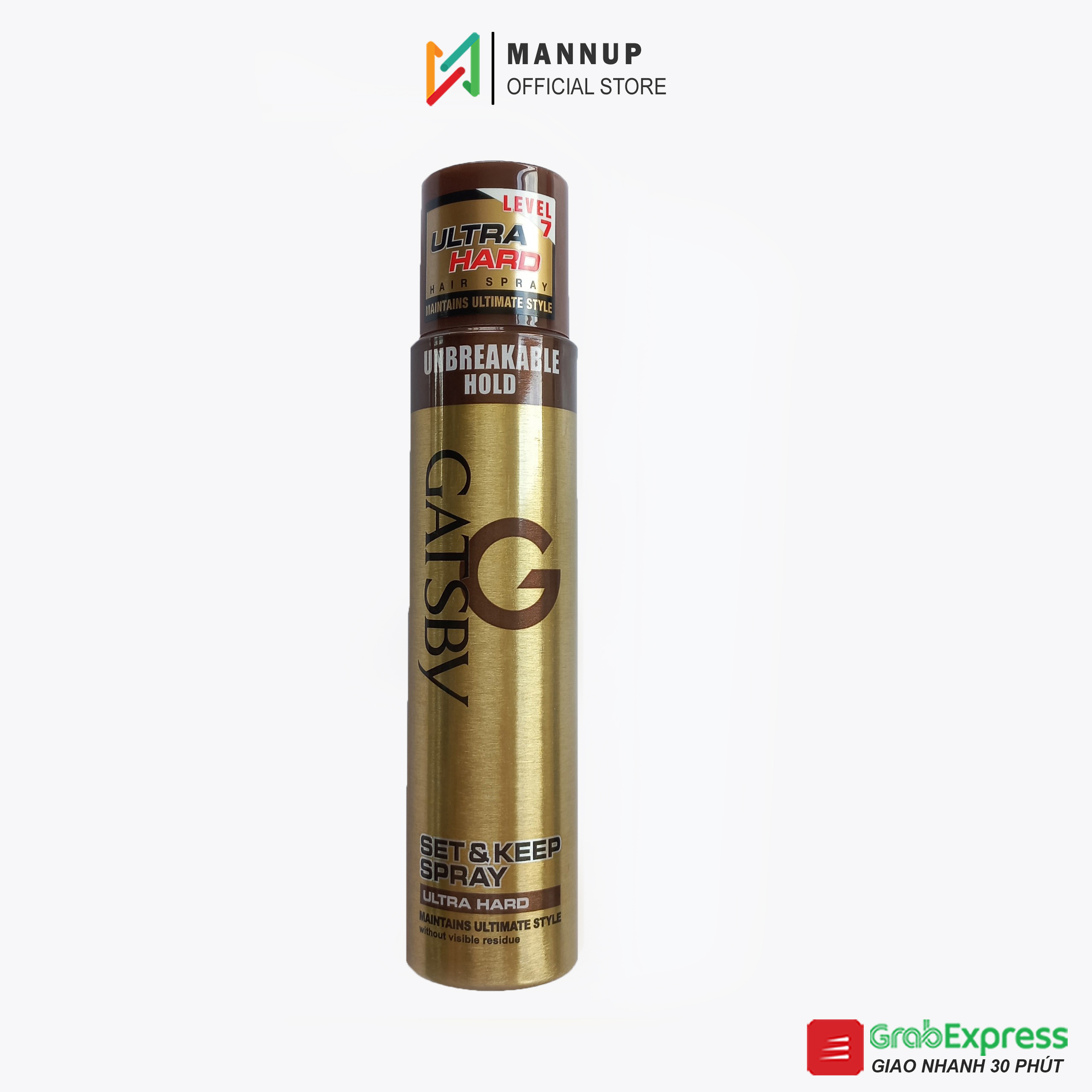 Gôm xịt tạo kiểu tóc gatsby hair spray unbreakable hold 250ml - hàng chính hãng 100%