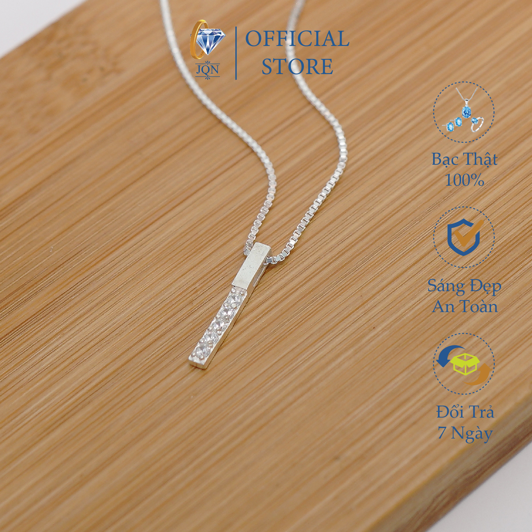 Dây Chuyền Bạc S925 Vòng Cổ Nữ JQN Mẫu Mới Đẹp