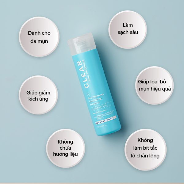 [HCM]Dung Dịch Giảm Mụn PaulaS Choice Anti-Redness Exfoliating Solution 30Ml
