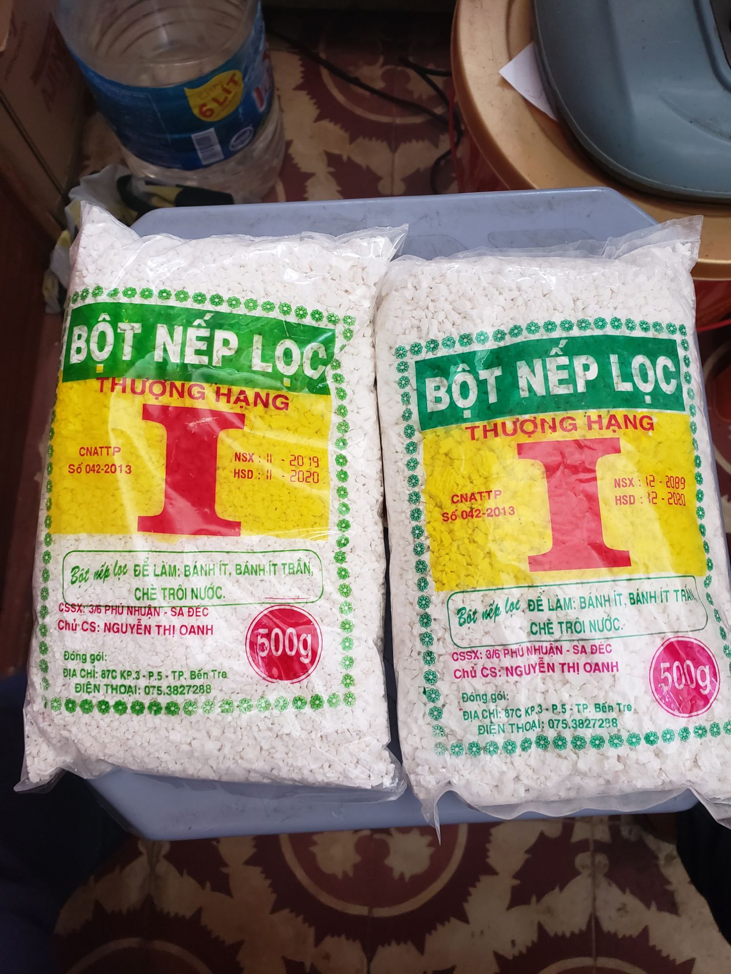 4 túi bột nếp Sadec 2kg