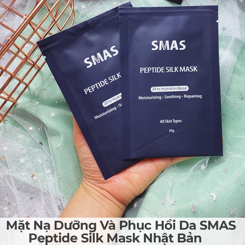 Mặt nạ Smas Peptide Silk Mask Cấp Ẩm Làm Dịu Da